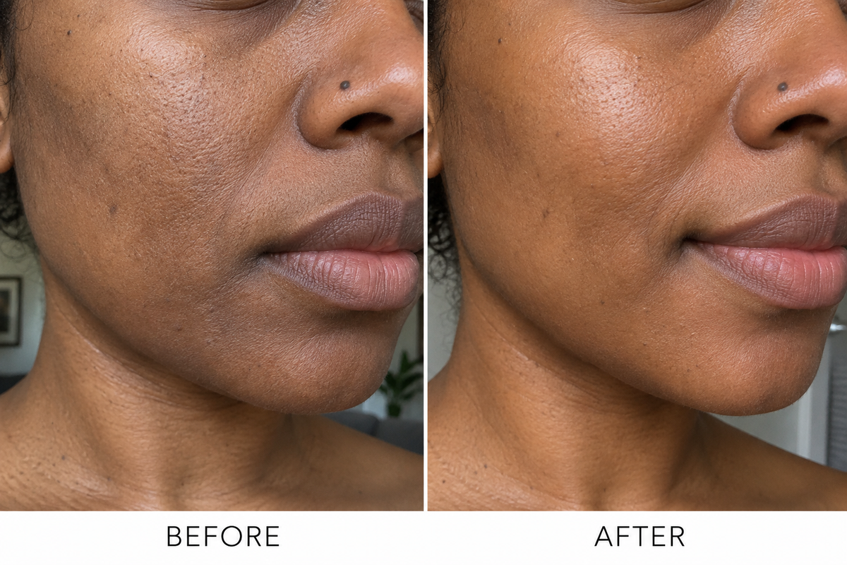 Beauty Bloom customer before and after skin appearance comparison 9