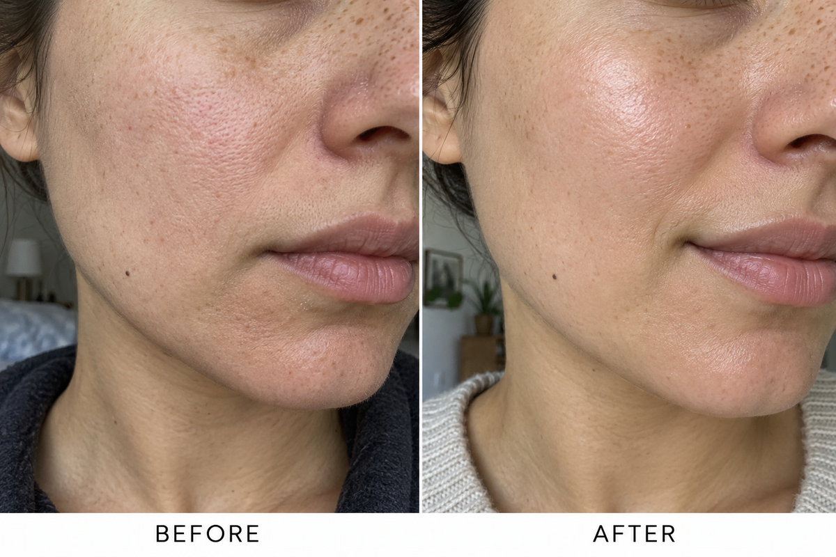 Beauty Bloom customer before and after skin appearance comparison 11