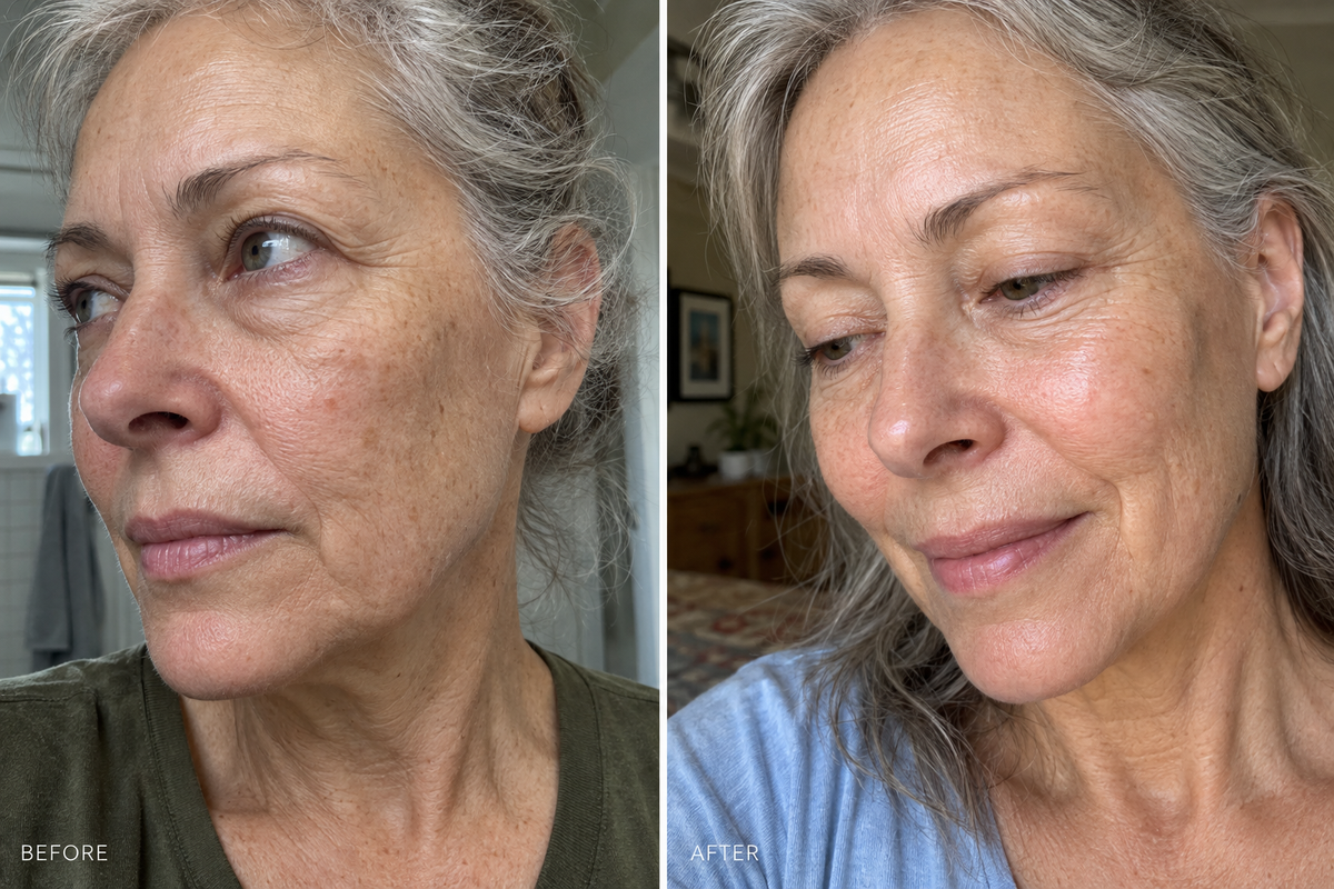 Beauty Bloom customer before and after skin appearance comparison 12