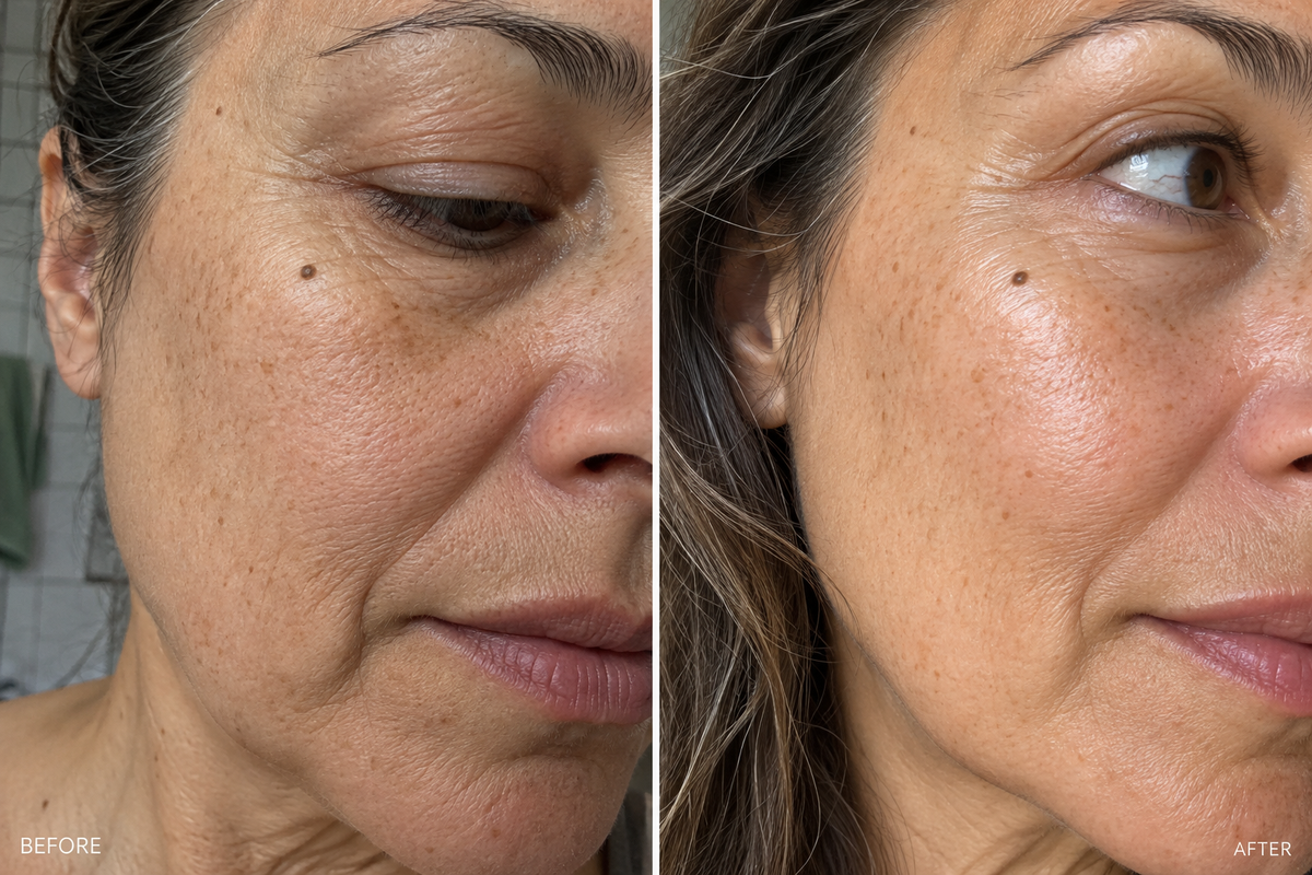 Beauty Bloom customer before and after skin appearance comparison 13