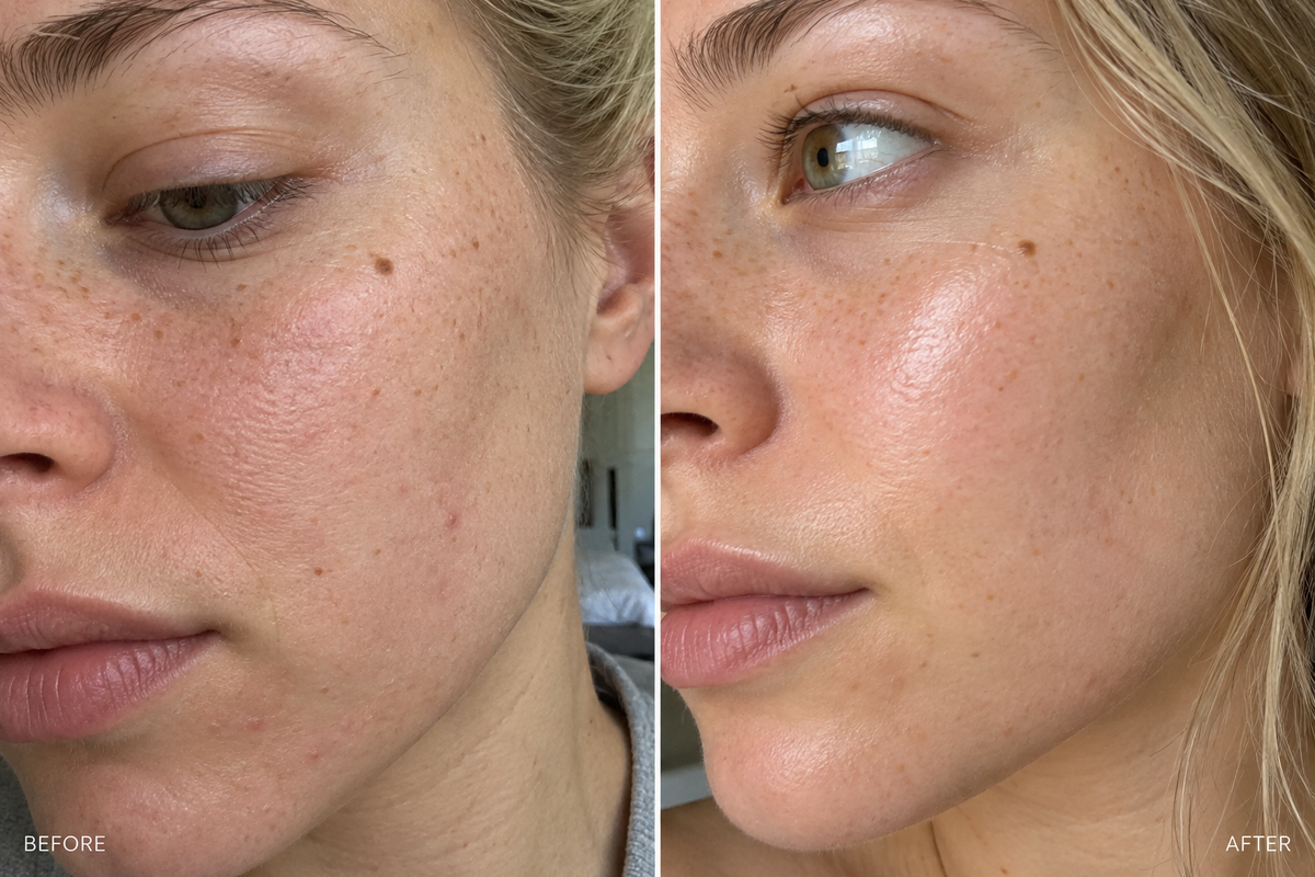 Beauty Bloom customer before and after skin appearance comparison 14
