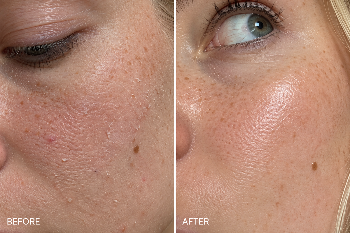 Beauty Bloom customer before and after skin appearance comparison 16