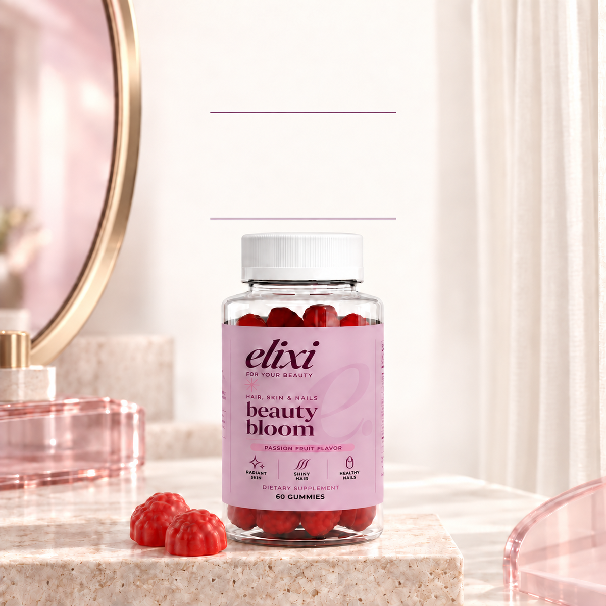 Elixi support contact and the Beauty Bloom 30-day money-back guarantee.