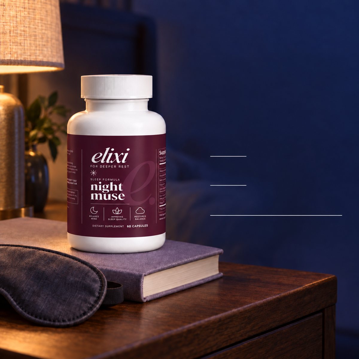 Night Muse one-time purchase options, no automatic refills and free U.S. shipping on three and six packs.
