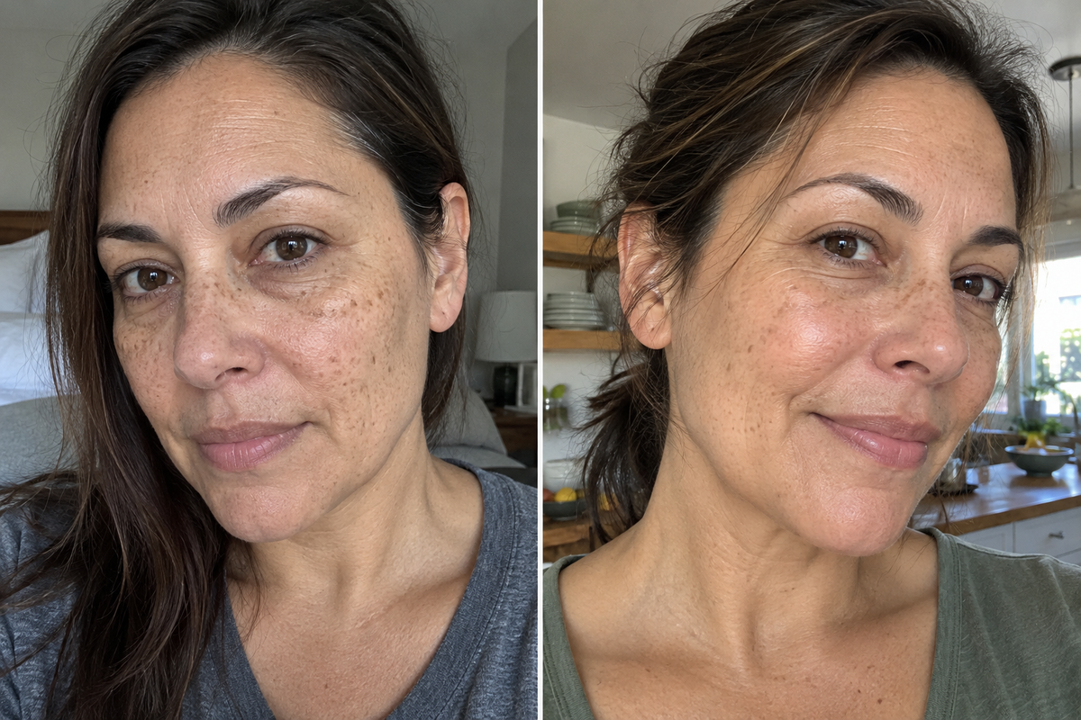 Glow Ritual skin photo comparison