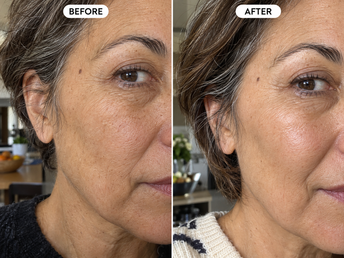 Glow Ritual skin photo comparison